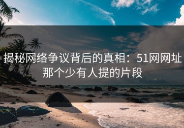 揭秘网络争议背后的真相：51网网址那个少有人提的片段