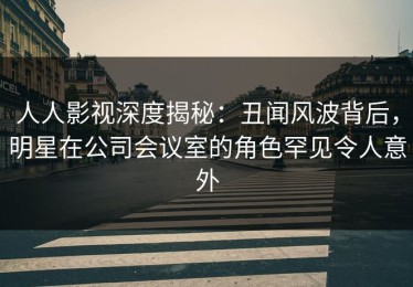 人人影视深度揭秘：丑闻风波背后，明星在公司会议室的角色罕见令人意外